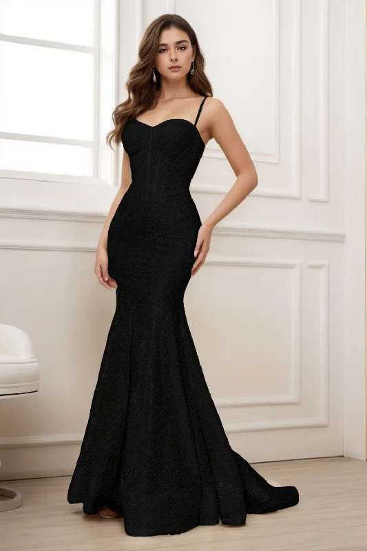 Discount Days Trumpet-Mermaid Sweep-Brush Train Sequined Prom Dress CS0430