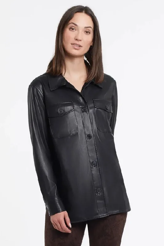 Can't Miss Tribal Soft Vegan Leather Shacket