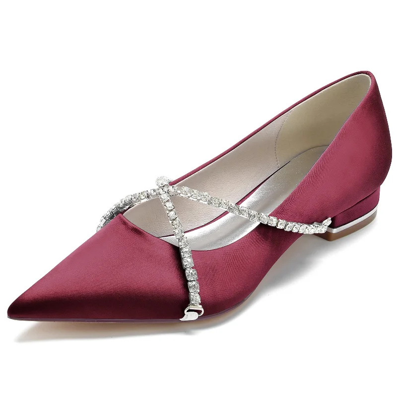 Price Smash Flat Heel 2.5cm Silk-Like Shoes CK0248
