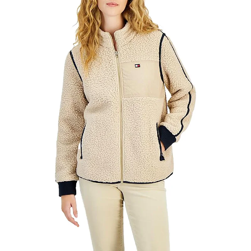 Deal Mania Tommy Hilfiger Womens Warm Comfy Faux Fur Coat