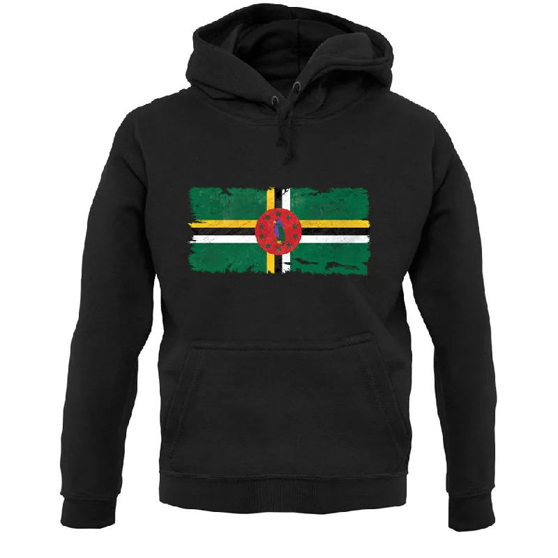 Price Rollback Dominica Grunge Style Flag Unisex Hoodie