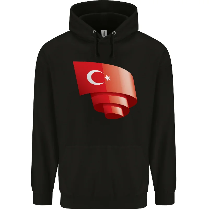 Quick Sale Curled Turkey Flag Turkish Day Football Mens 80% Cotton Hoodie