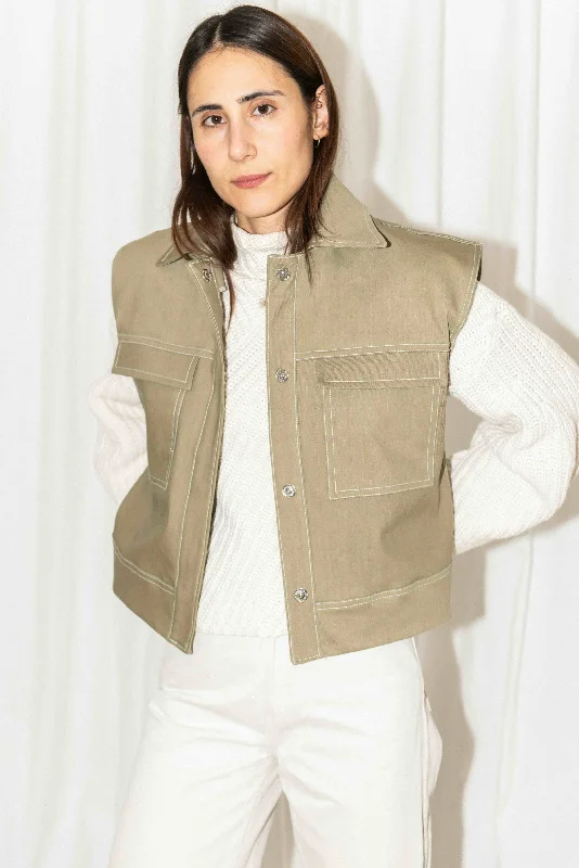 Extra Discounts PDF Pattern - Topstitch Vest | Puff and Pencil